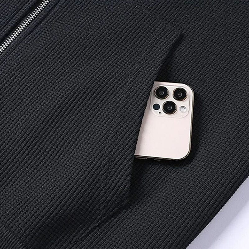 Premium Waffelstrick Loungewear-Set - Luxuriöse Herren Lounge-Kleidung