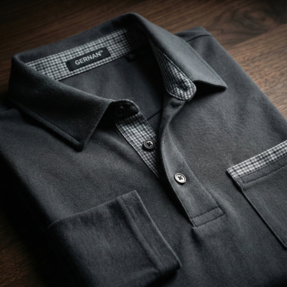 GERNAN™ Herren Langarm-Poloshirt | Premium Baumwolle