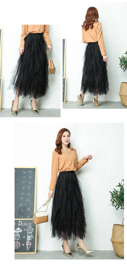 Aria - Hochtaillierter Plissee-Rock