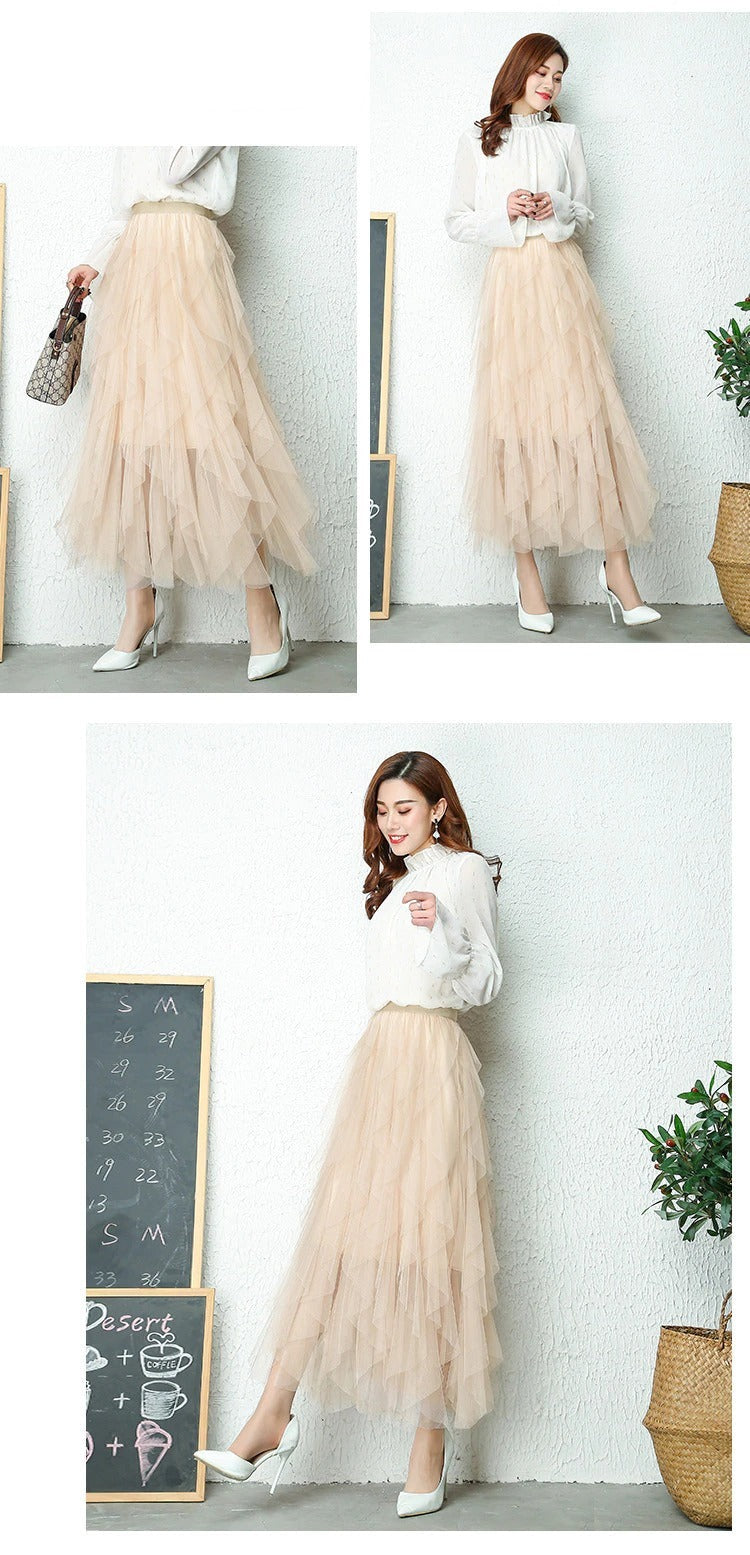 Aria - Hochtaillierter Plissee-Rock