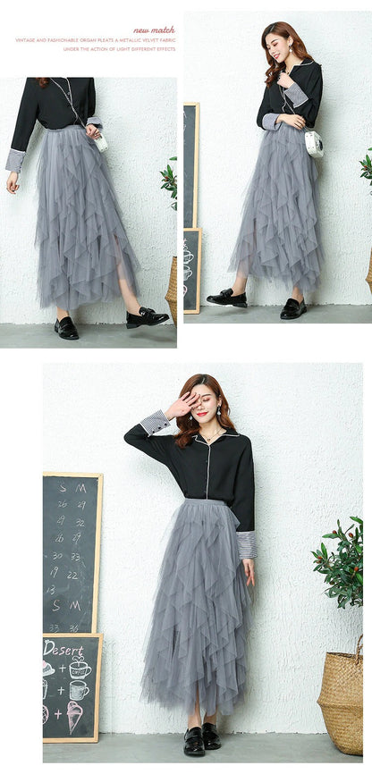 Aria - Hochtaillierter Plissee-Rock