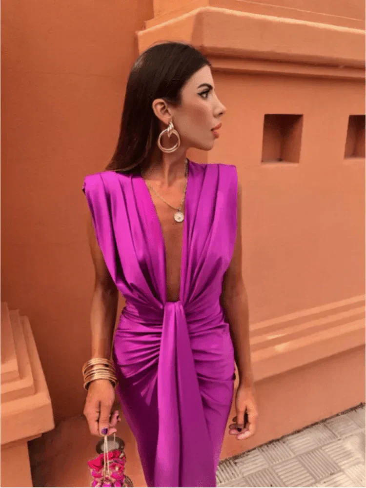 Lara – Luxuriöses Satin-Kleid | Salzburg Mode