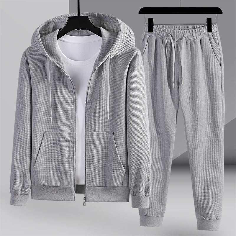 Sergio™ Waffelstrick Lounge-Set - Gemütliches Herren Loungewear