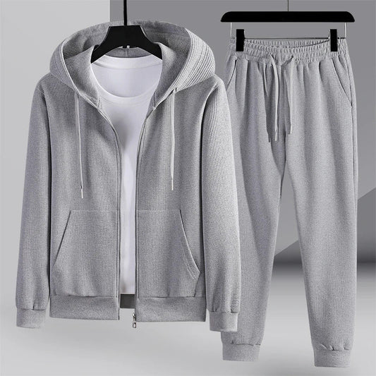 Sergio™ Waffelstrick Lounge-Set - Gemütliches Herren Loungewear