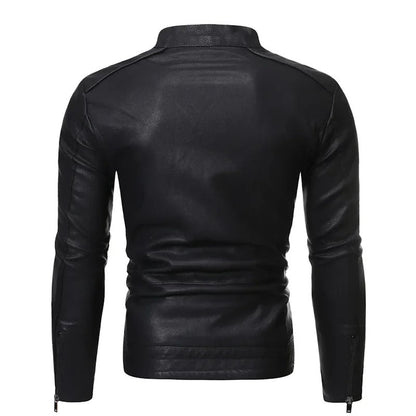 Elegante Slim-Fit Lederjacke