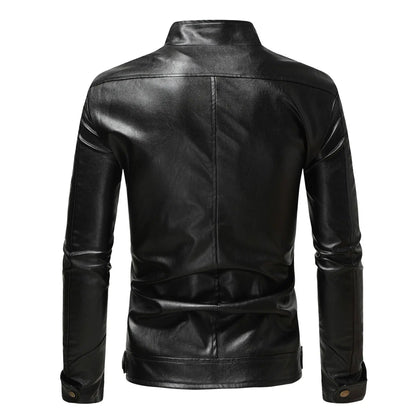Elegante Herren Lederjacke