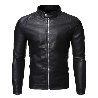 Stehkragen Lederjacke Modern