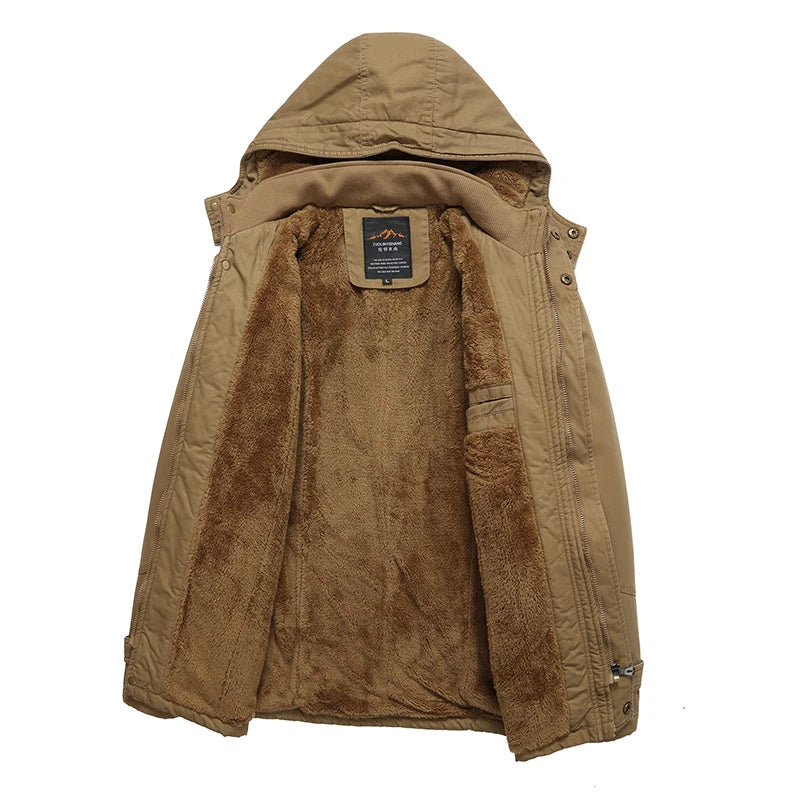 Elegante Gefütterte Baumwoll-Winterjacke