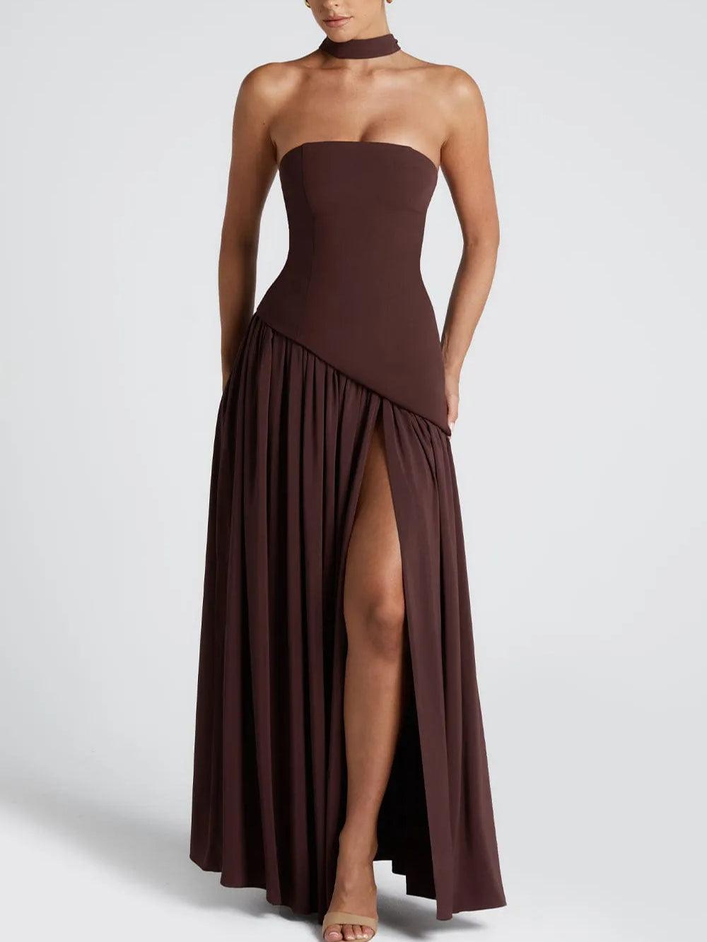 Elegantes Figurbetontes Maxikleid – Skulpturale Eleganz | Salzburg Mode