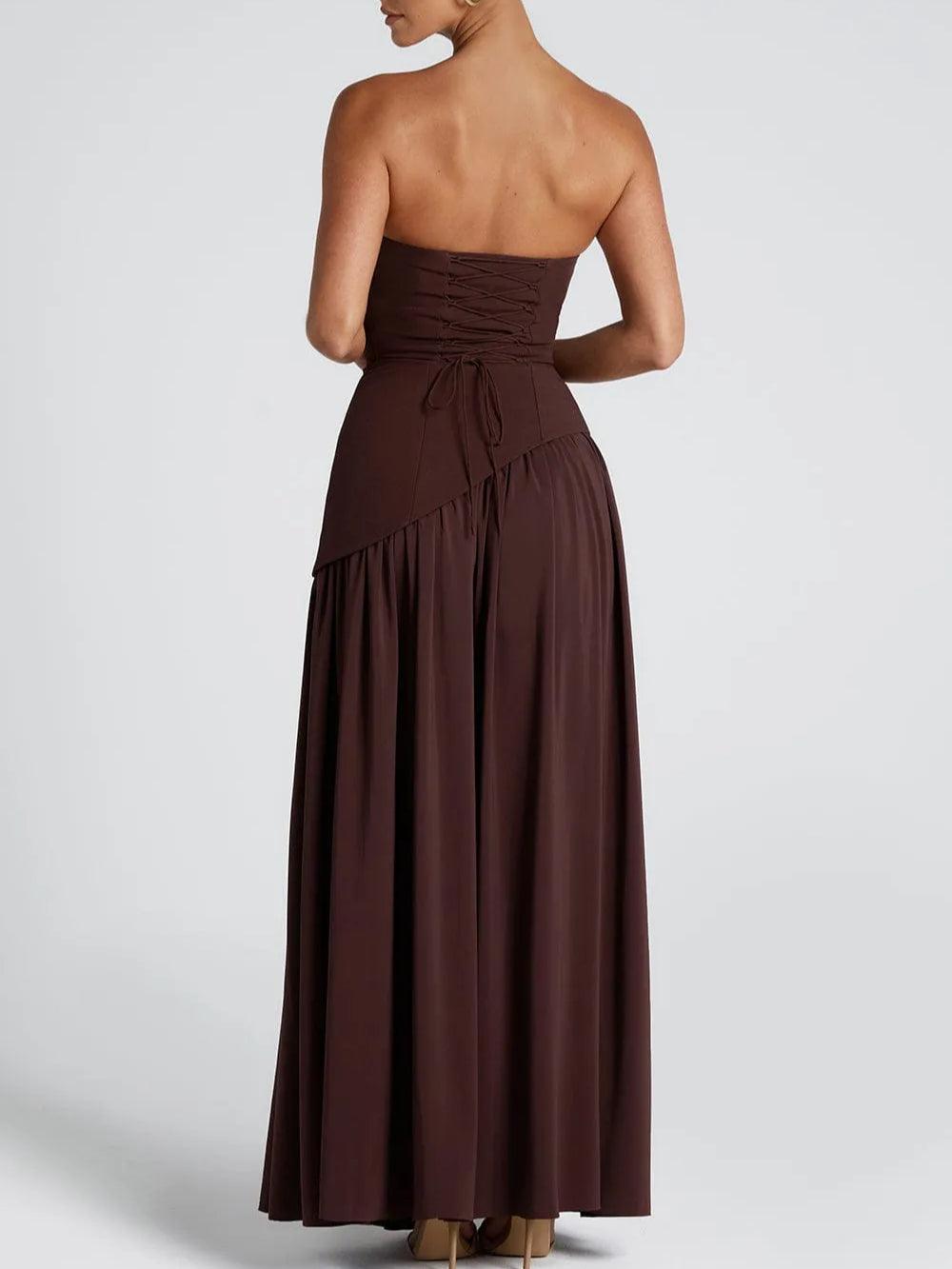 Elegantes Figurbetontes Maxikleid – Skulpturale Eleganz | Salzburg Mode