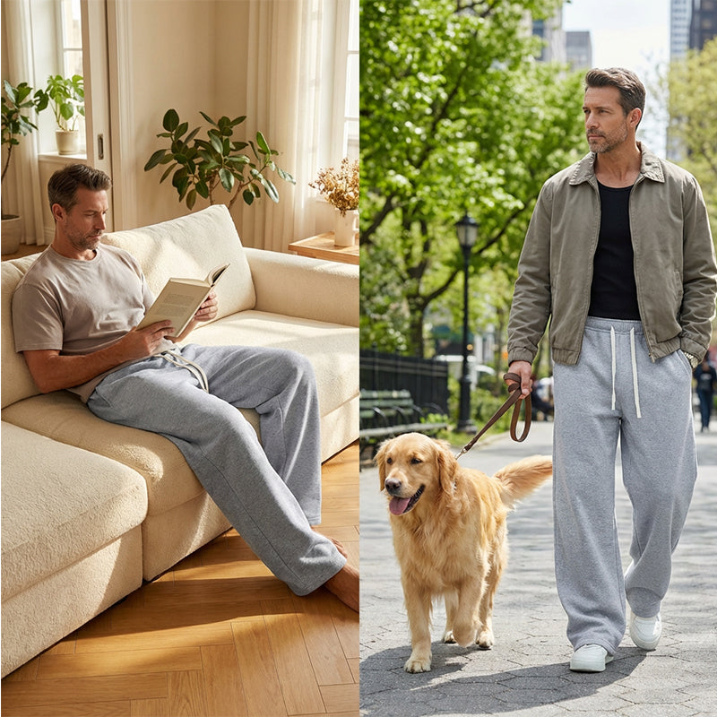 Herren-Freizeithose mit Kordelzug – Entspannte Passform