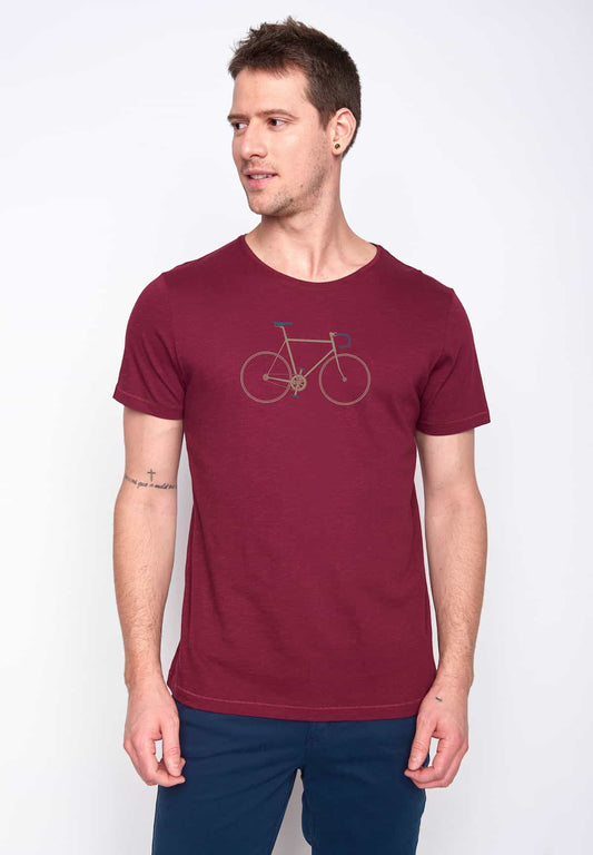 T-Shirt Bike Trip Bordeaux - Herren Bio-Baumwolle