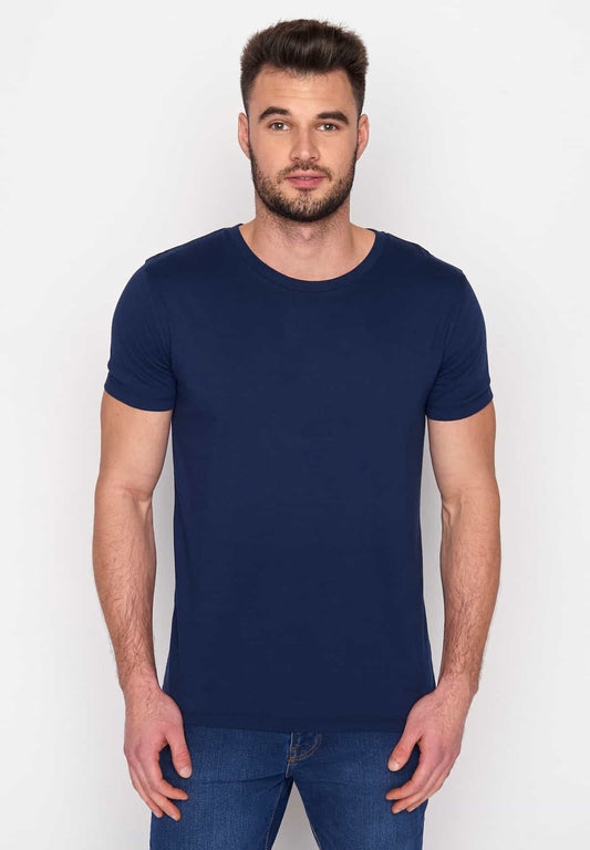 Klassisches Navy T-Shirt – Hochwertiges Herren-Shirt in Marineblau